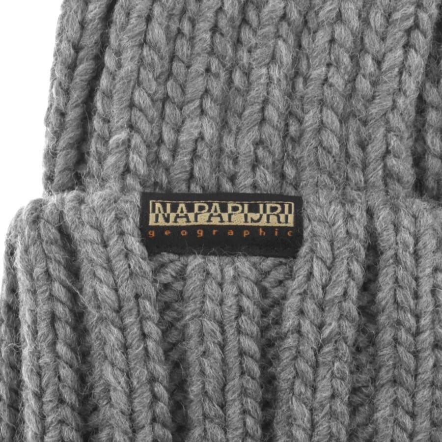 Grey napapijri hat best sale